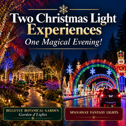 Two Christmas Light Experiences — One Magical Evening!